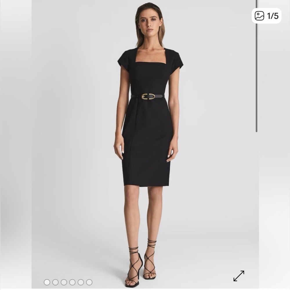 Reiss tailored Hailey dress black 298$
